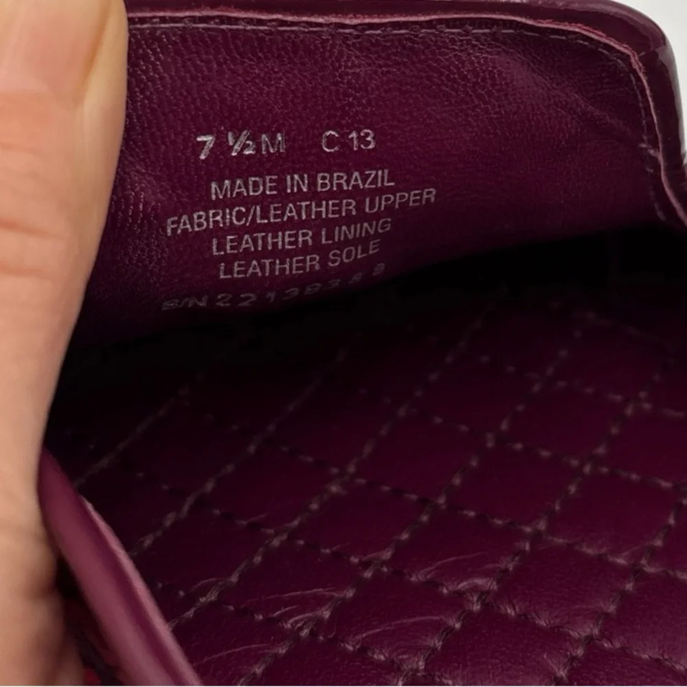 Tory Burch Red‎ and Purple Floral Loafers